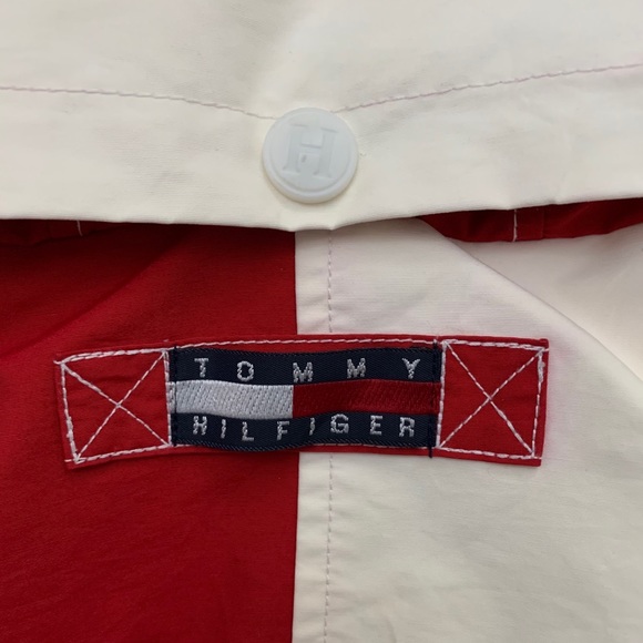 90’s Tommy Hilfiger Jacket + Packable Hood (Sz L) - Picture 12 of 12